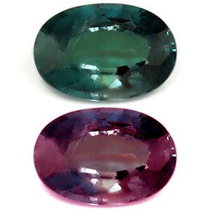 ALEXANDRITE FACETED 0.37ct GREEN Blue Green to Intense Purple SI BRAZIL NONE