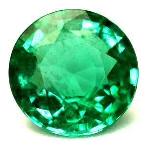 Szmaragd 1,15 ct, zielony, szlif okrągły