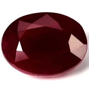 Rubin 5,44 ct, czerwony, szlif owalny