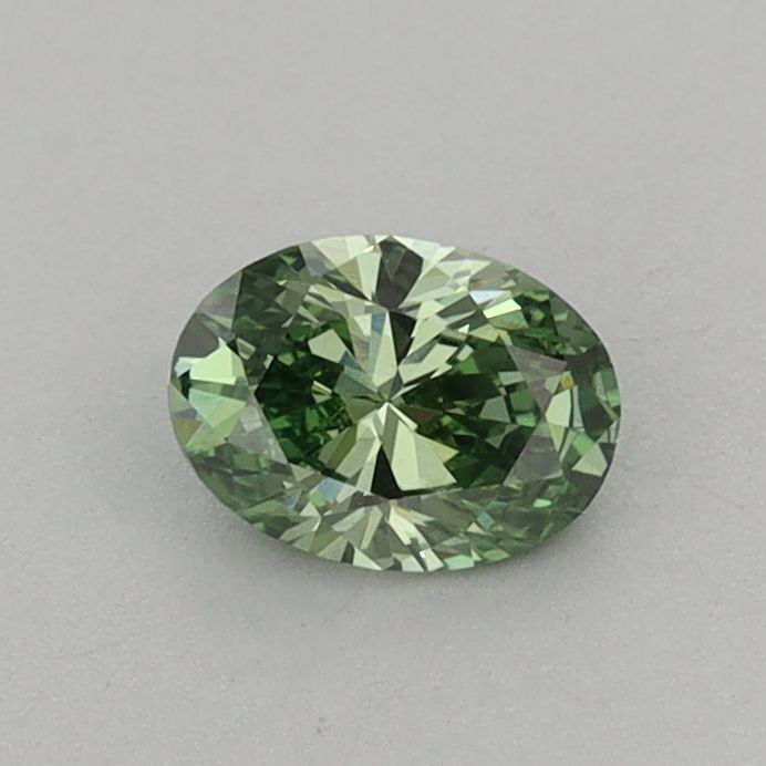 0.41 CT Fancy Vivid Green OVAL