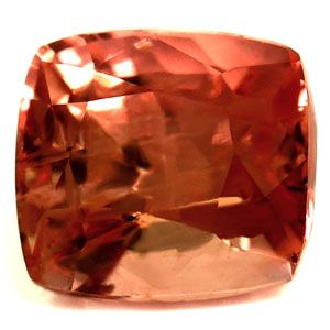 SAPPHIRE FACETED 1.31ct PINK Pinkish Orange SI MADAGASCAR NONE