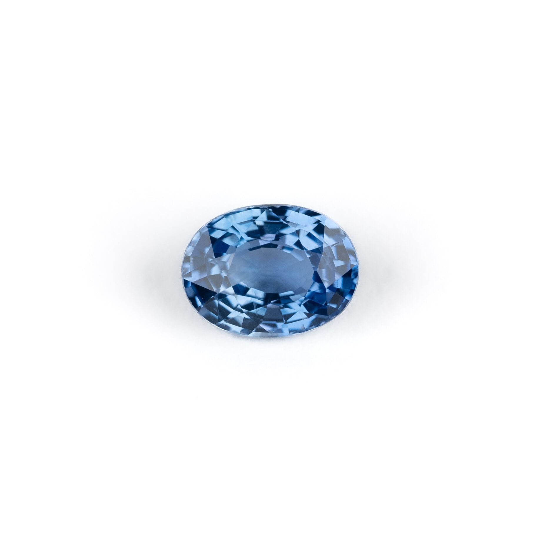 Szafir 1,66 ct, niebieski, szlif owalny
