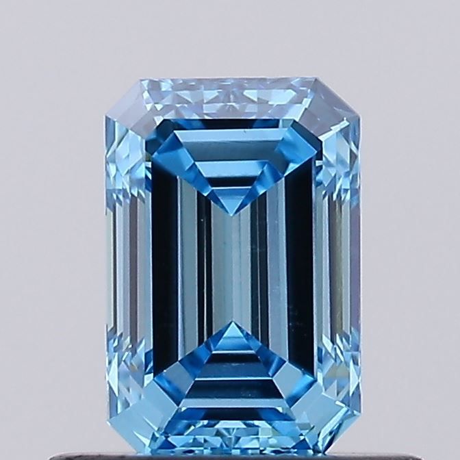 0.61 CT Fancy Vivid Blue EMERALD