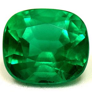 Szmaragd 1,59 ct, zielony, szlif cushion