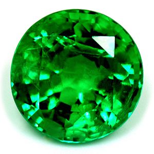 Szmaragd 1,60 ct, zielony, szlif okrągły