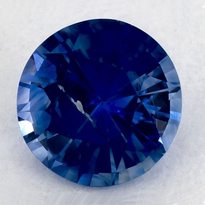 Szafir 1,27 ct, niebieski, szlif okrągły