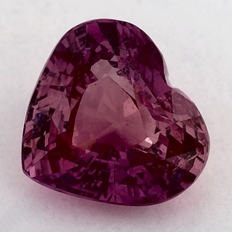 Szafir 2,87 ct, różowy, szlif serce