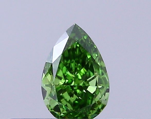 0.19 CT Fancy Vivid Green PEAR