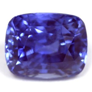 Szafir 4,75 ct, niebieski, szlif cushion