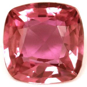 Szafir 1,33 ct, różowy, szlif cushion