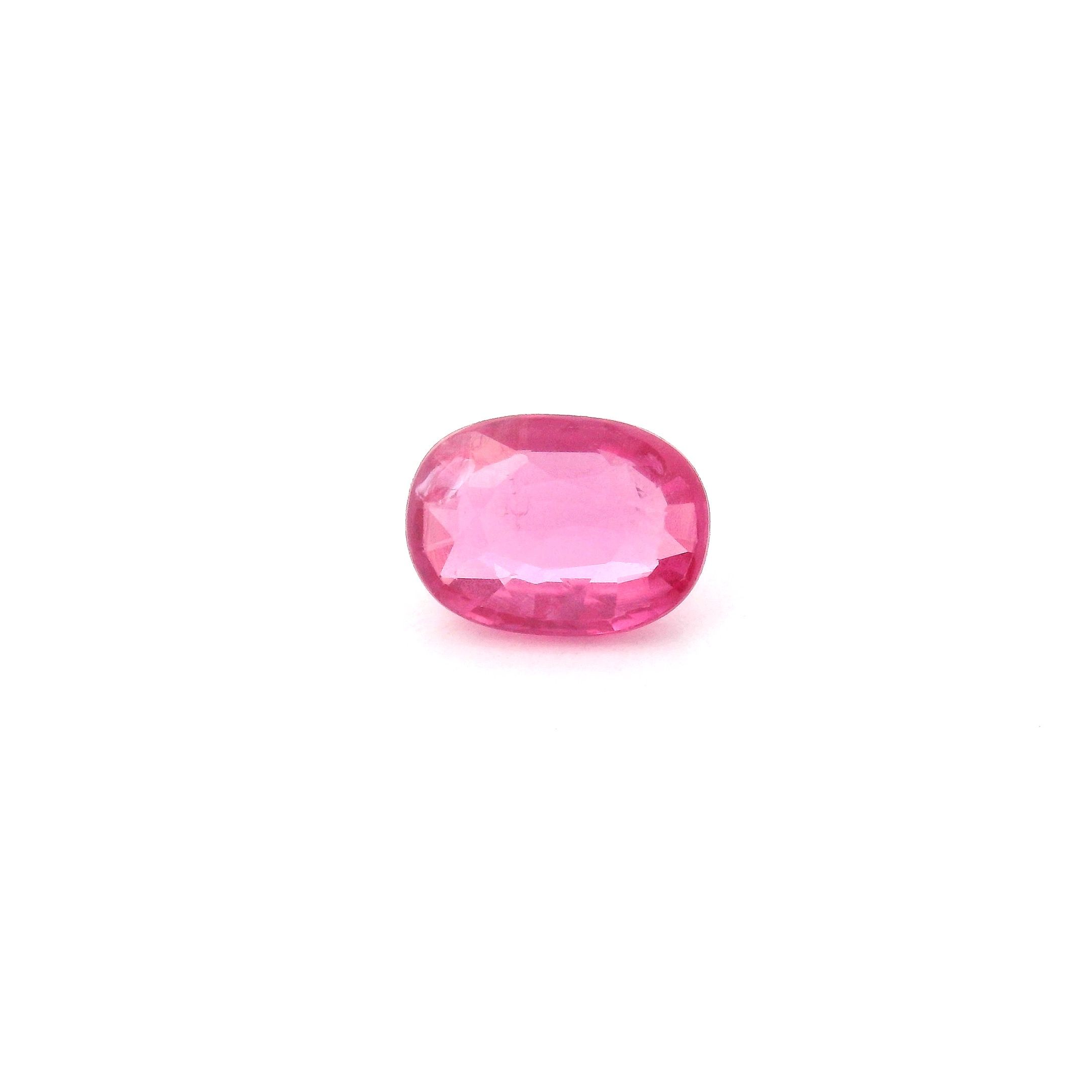 RUBY FACETED 1.01ct RED Medium Intense SI MOZAMBIQUE HEATED