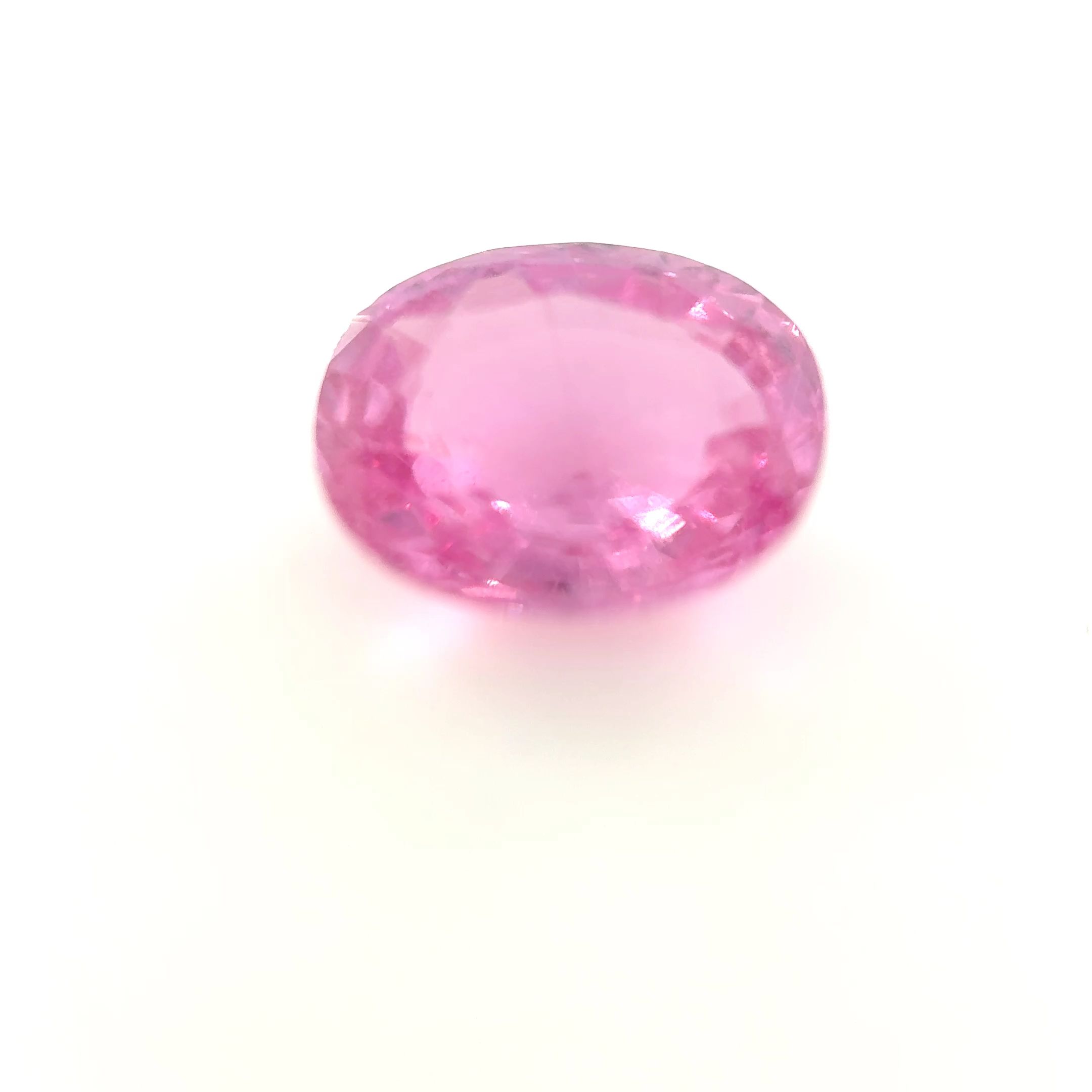 SAPPHIRE FACETED 2.54ct PINK Light medium EC SRILANKA HEATED