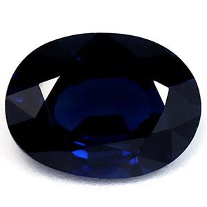 Szafir 1,38 ct, niebieski, szlif owalny