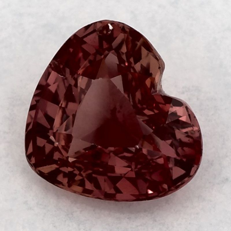 Szafir 1,68 ct, różowy, szlif serce