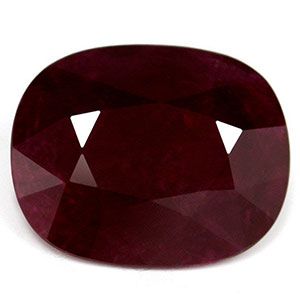 Rubin 6,53 ct, czerwony, szlif cushion