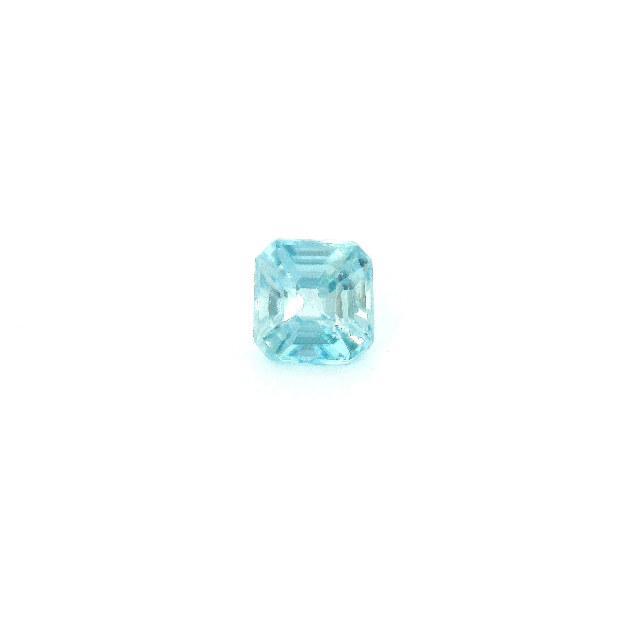 Cyrkon 1,01 ct, niebieski, szlif ośmiokątny