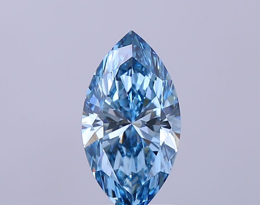 1.43 CT Fancy Vivid Blue MARQUISE