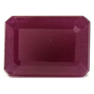 Rubin 3,80 ct, czerwony, szlif szmaragdowy