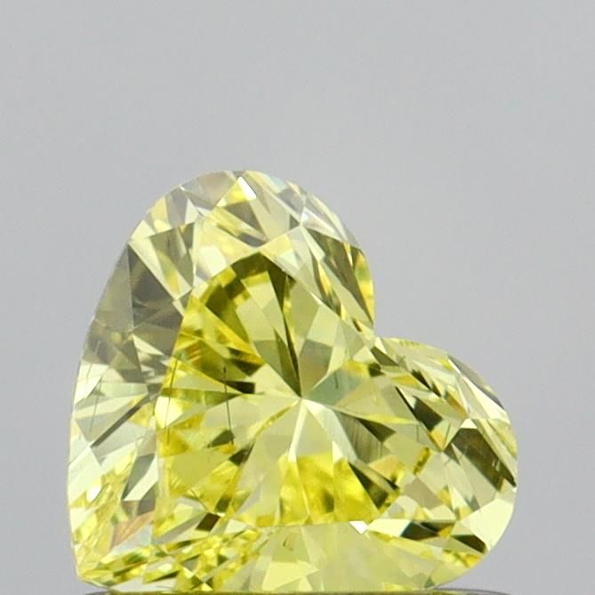 0.55 CT Fancy Intense Yellow HEART