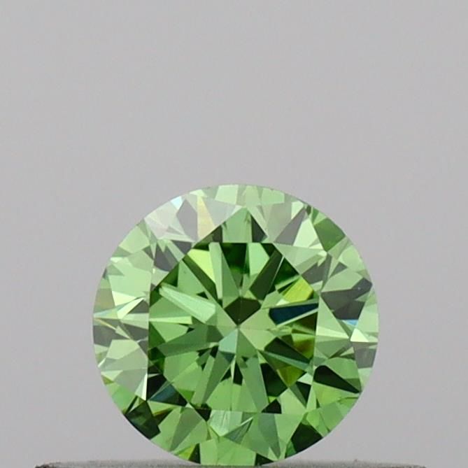 0.32 CT Fancy Vivid Green ROUND