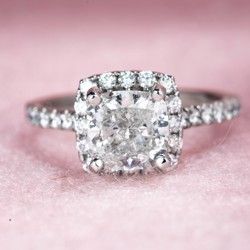 Prírodný diamant cushion,...