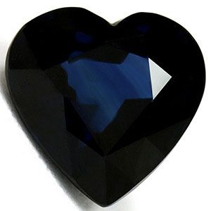 Szafir 2,70 ct, niebieski, szlif serce