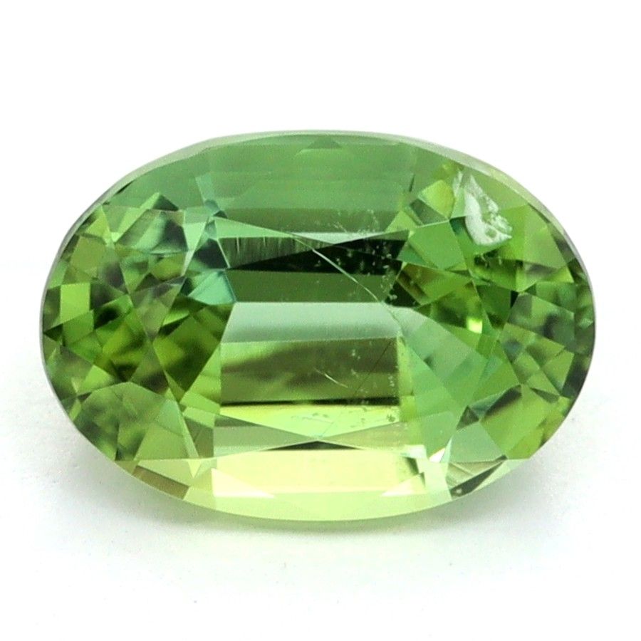 Turmalin 1,31 ct, zielony, szlif owalny
