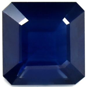 Szafir 1,11 ct, niebieski, szlif szmaragdowy