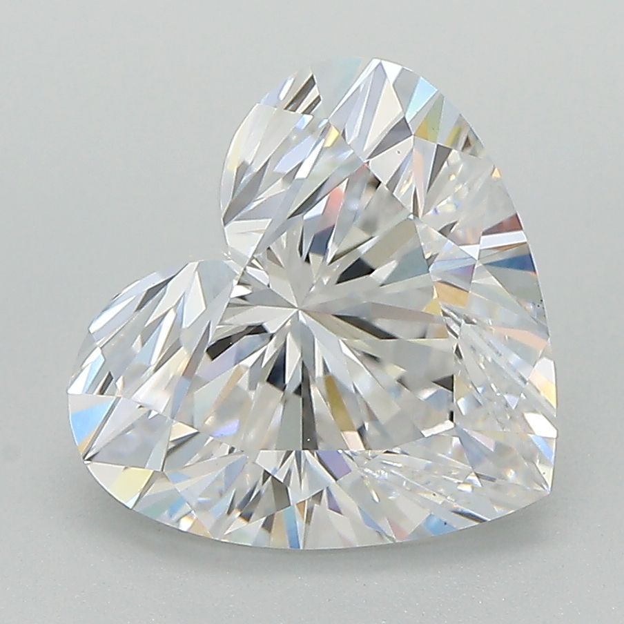 3.32-carat heart diamond with D color, null cut, and VS1 clarity.