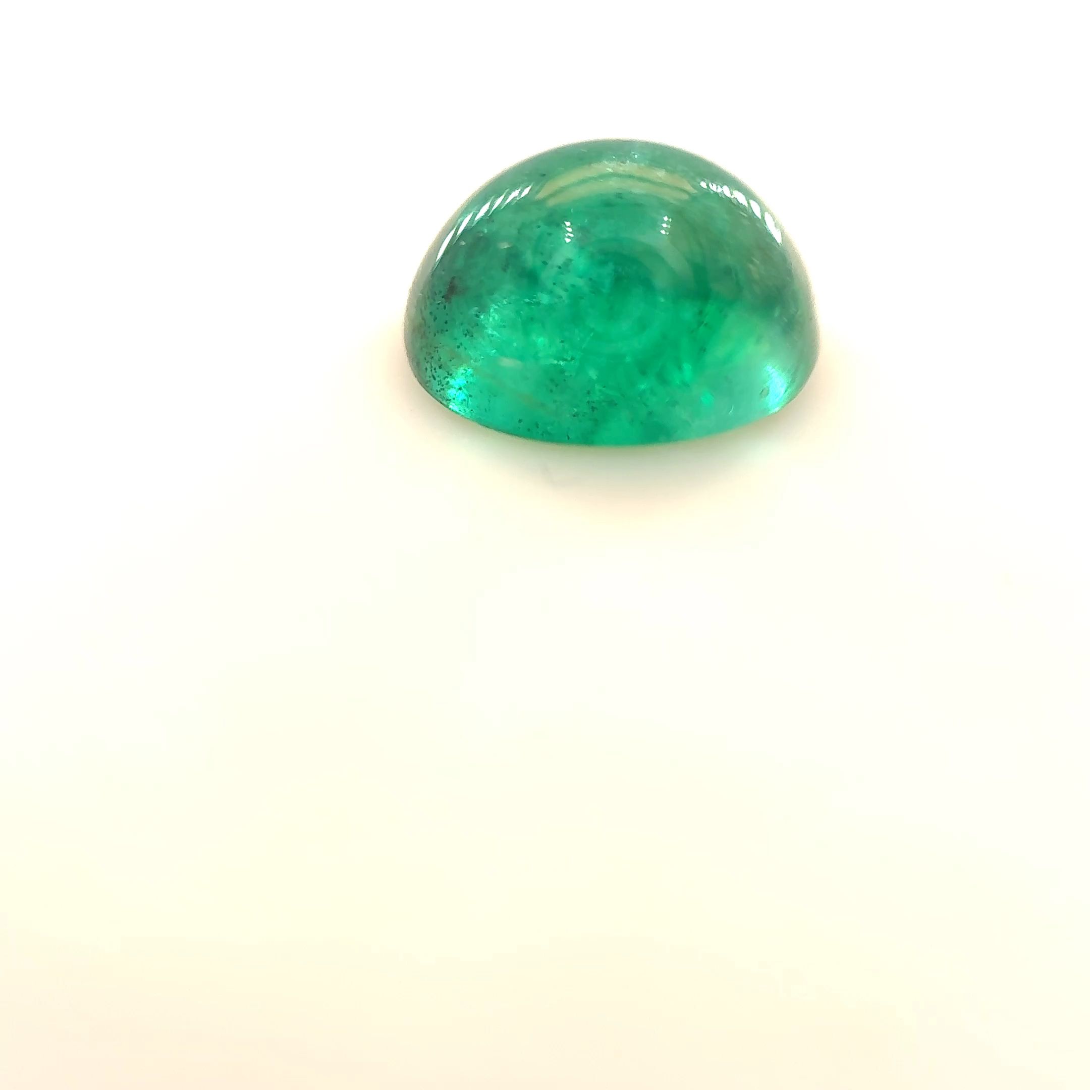 Szmaragd 1,69 ct, zielony, kaboszon
