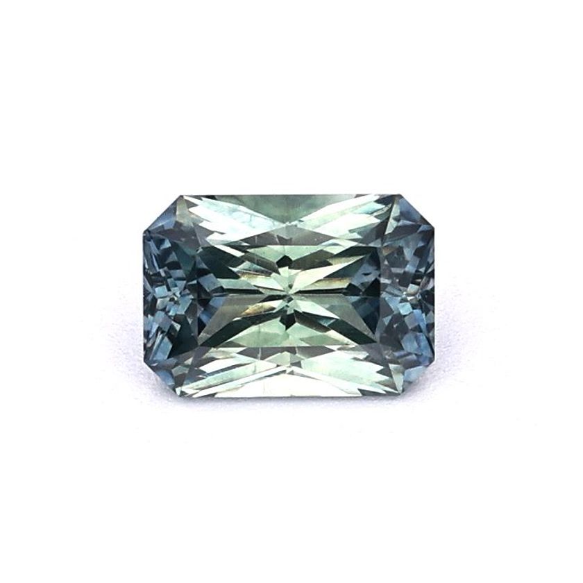 SAPPHIRE FACETED 0.88ct GREEN Blue Green EC UNITEDSTATES HEATED