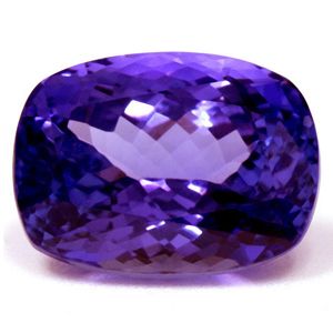 Tanzanit 5,89 ct, niebieski, szlif cushion