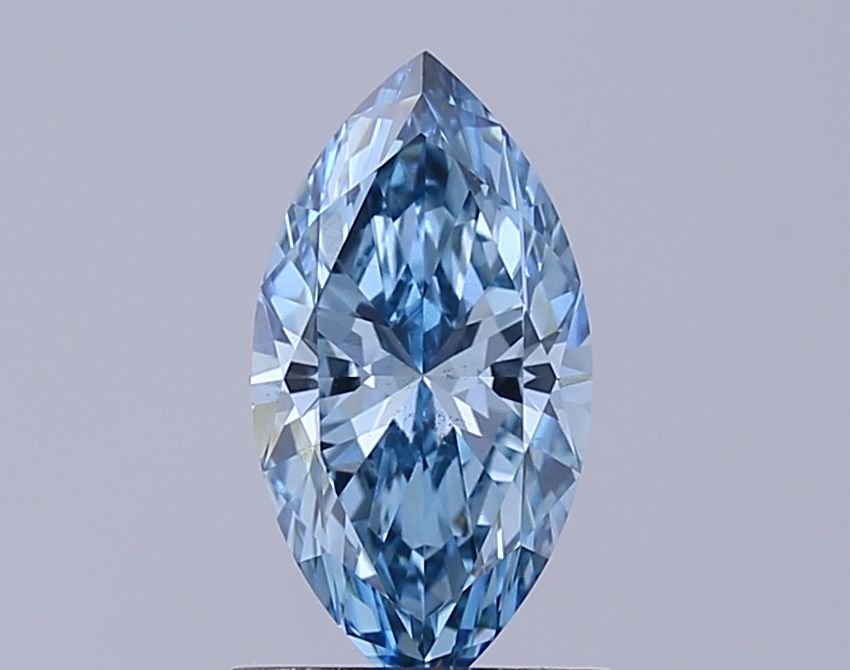 1.13 CT Fancy Vivid Blue MARQUISE