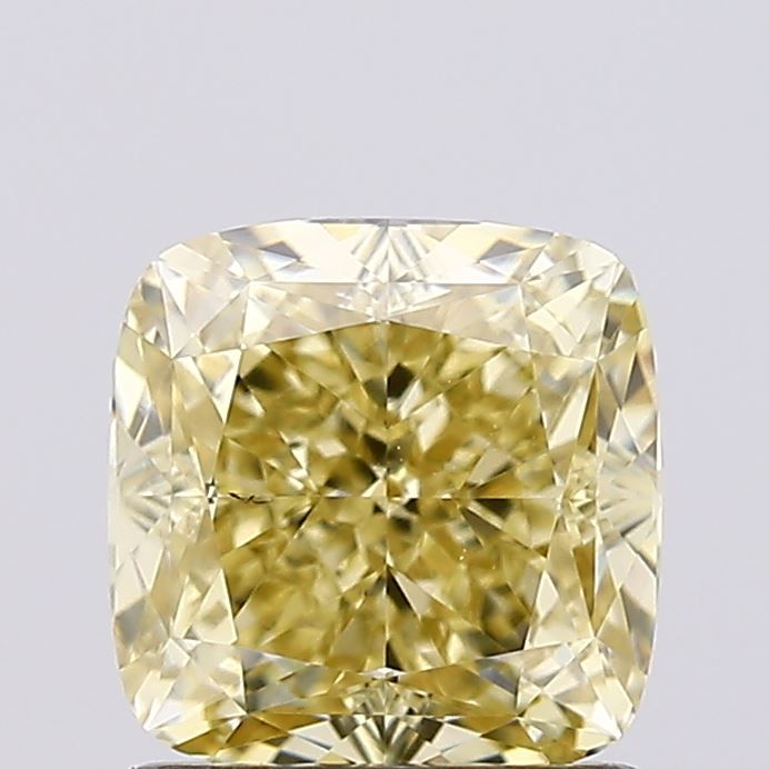 1.26 CT Fancy Intense Yellow CUSHION MODIFIED