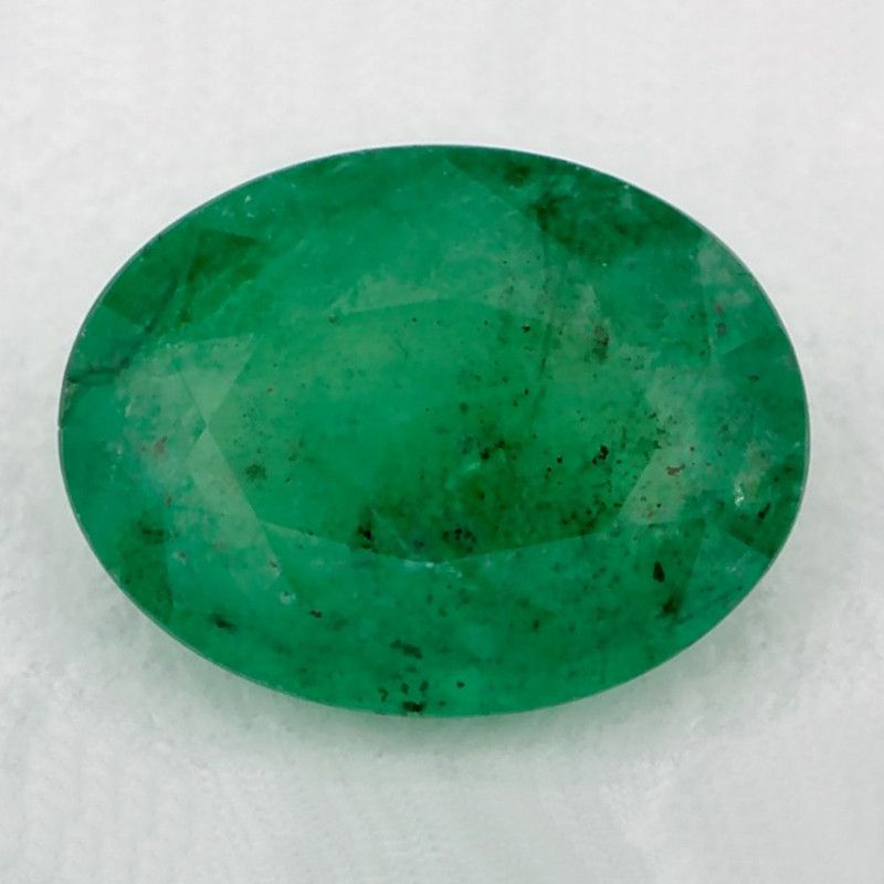 Szmaragd 1,00 ct, zielony, szlif owalny