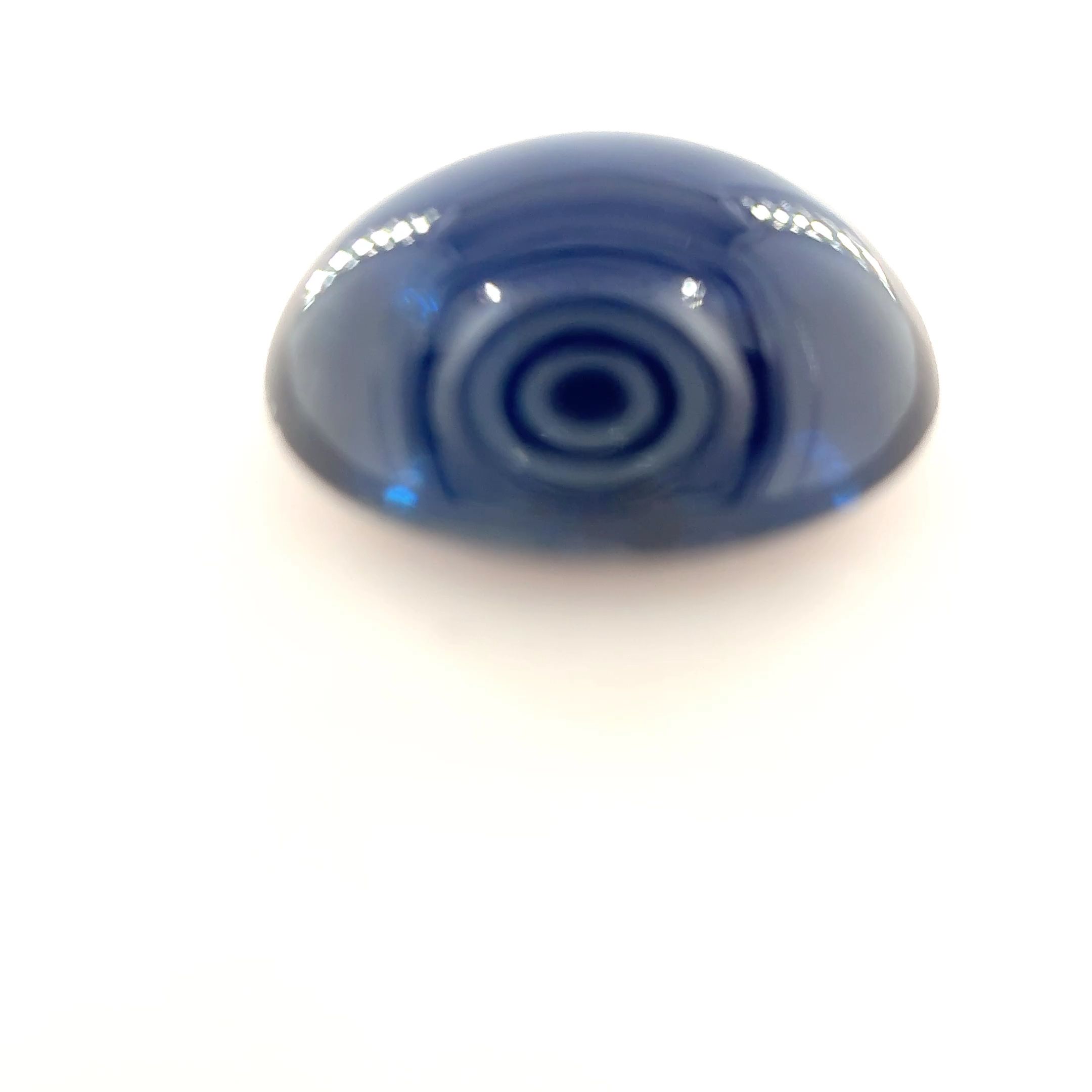 Szafir 6,30 ct, niebieski, kaboszon