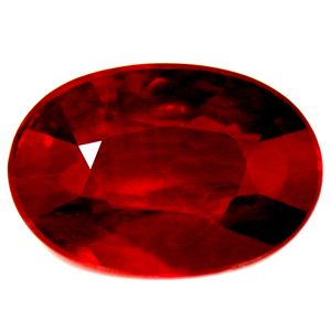 Rubin 2,45 ct, czerwony, szlif owalny
