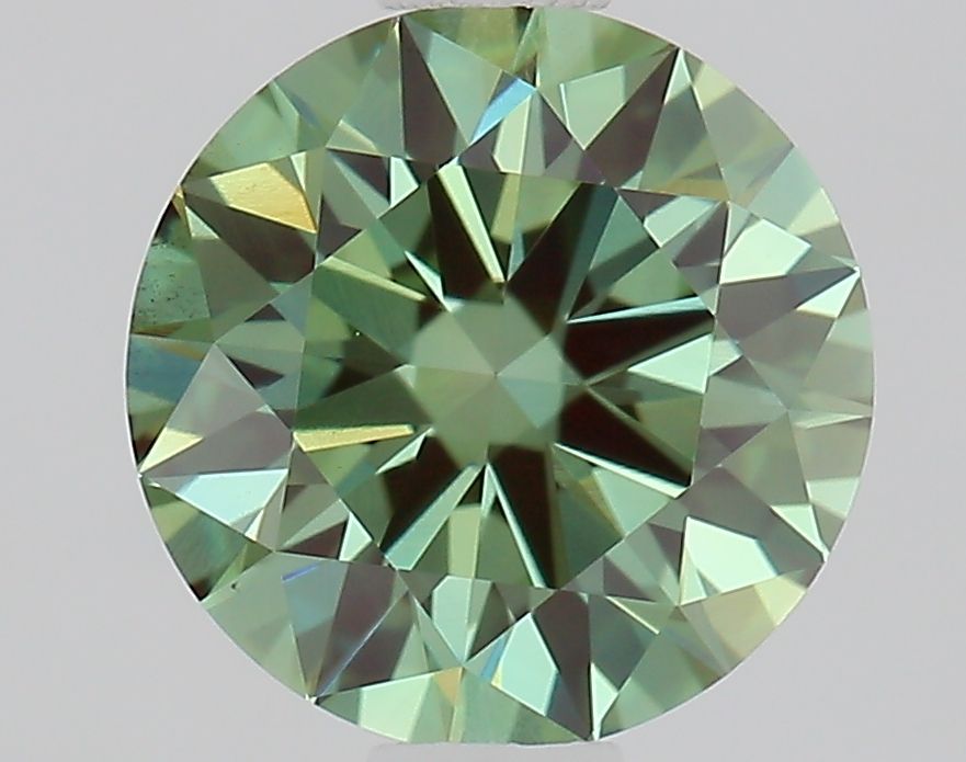 1.08 CT Fancy Vivid Green ROUND