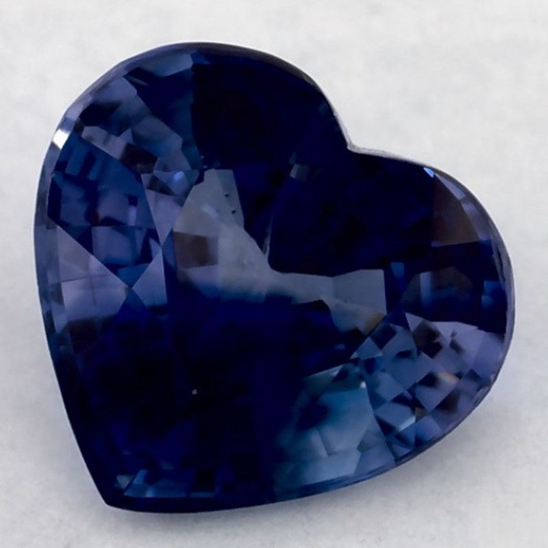 Szafir 1,54 ct, niebieski, szlif serce