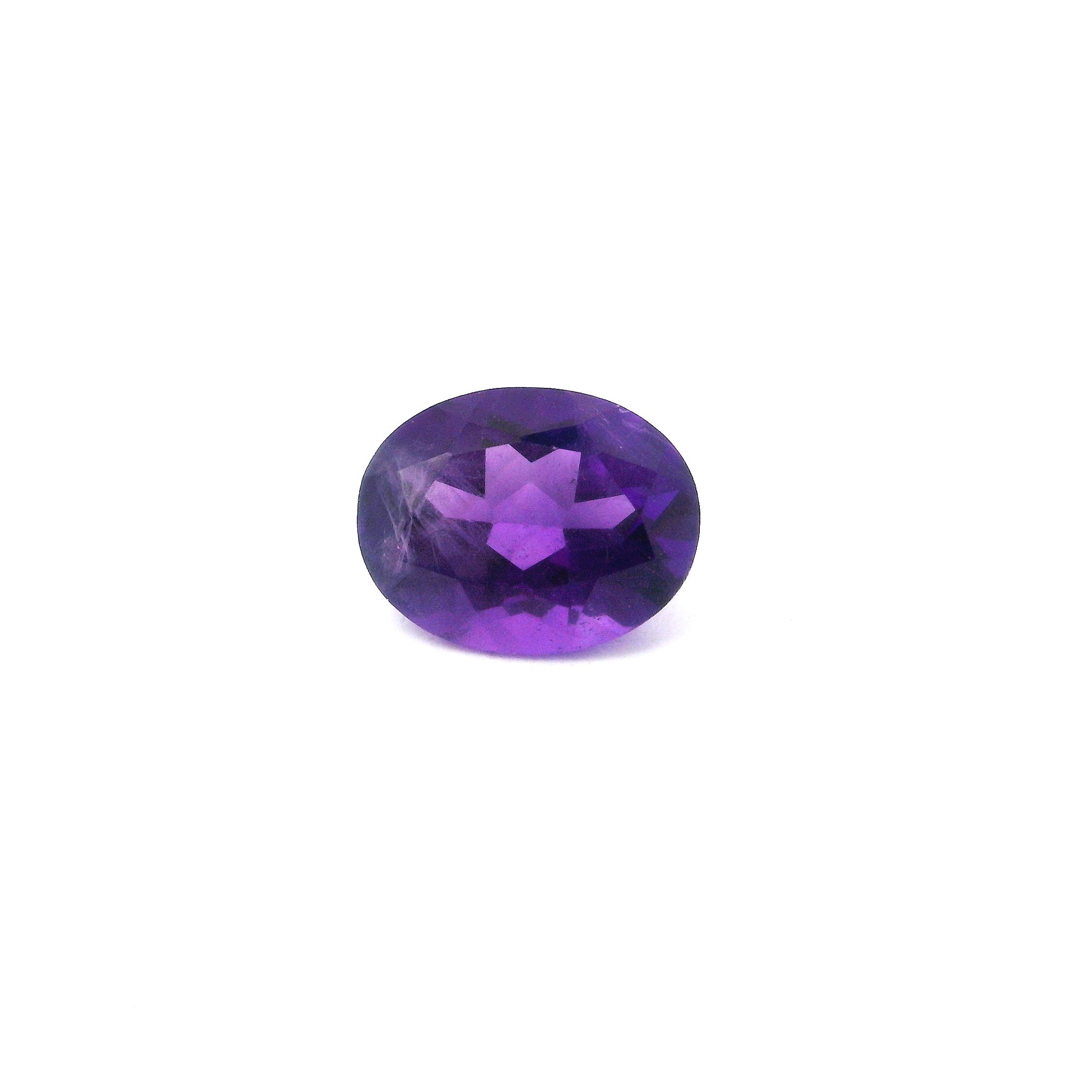 Ametyst 1,69 ct, purpurowy, szlif owalny