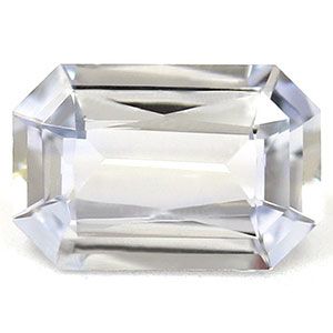 SAPPHIRE FACETED 1.01ct WHITE Snow White EC SRILANKA NONE