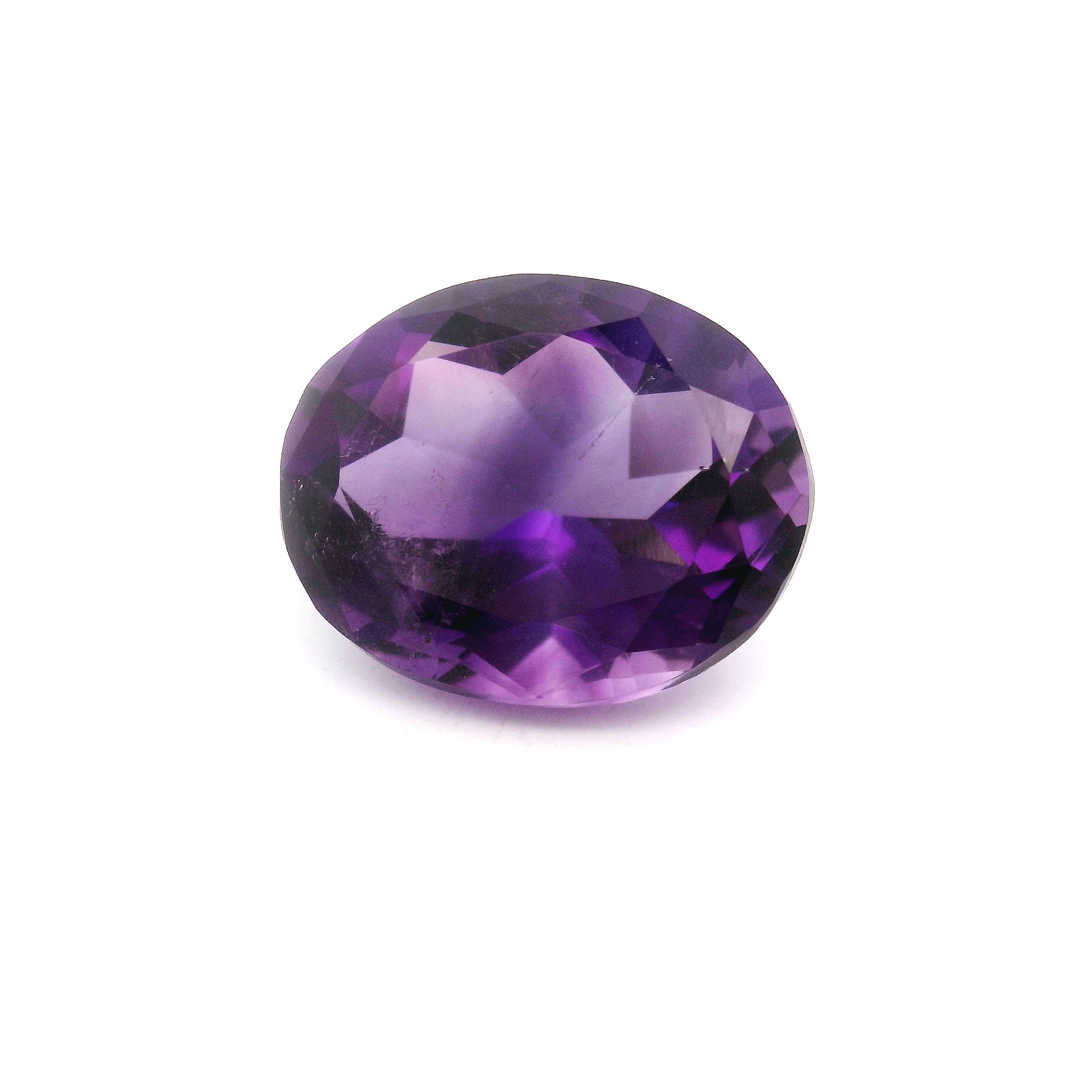 Ametyst 3,19 ct, purpurowy, szlif owalny