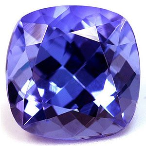 Tanzanit 2,08 ct, niebieski, szlif cushion