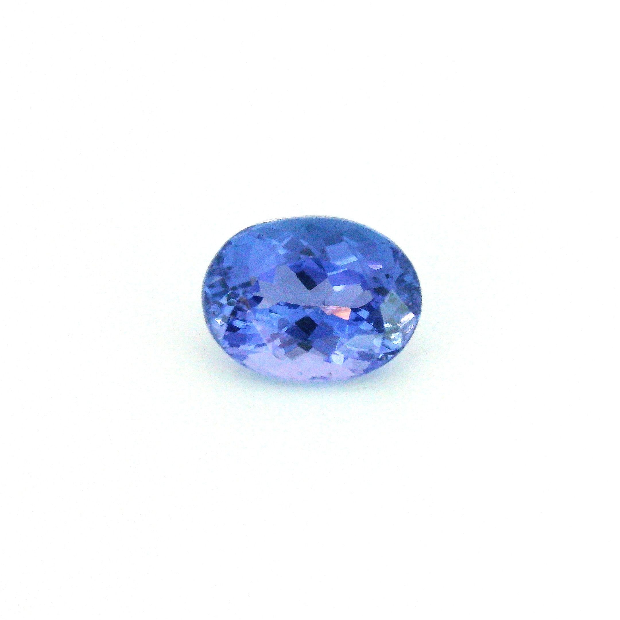 Tanzanit 1,95 ct, niebieski, szlif owalny