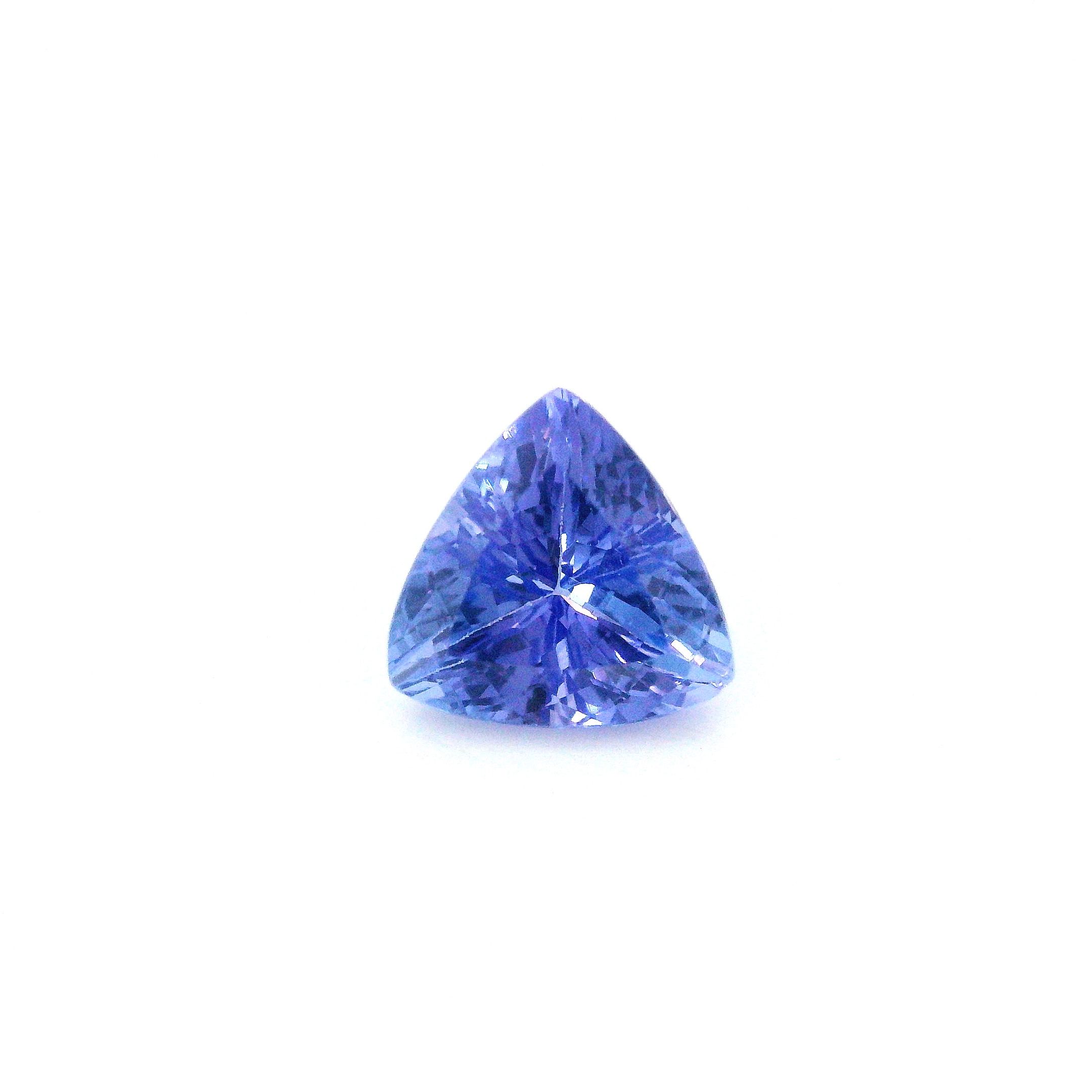 Tanzanit 1,91 ct, niebieski, szlif trójkątny