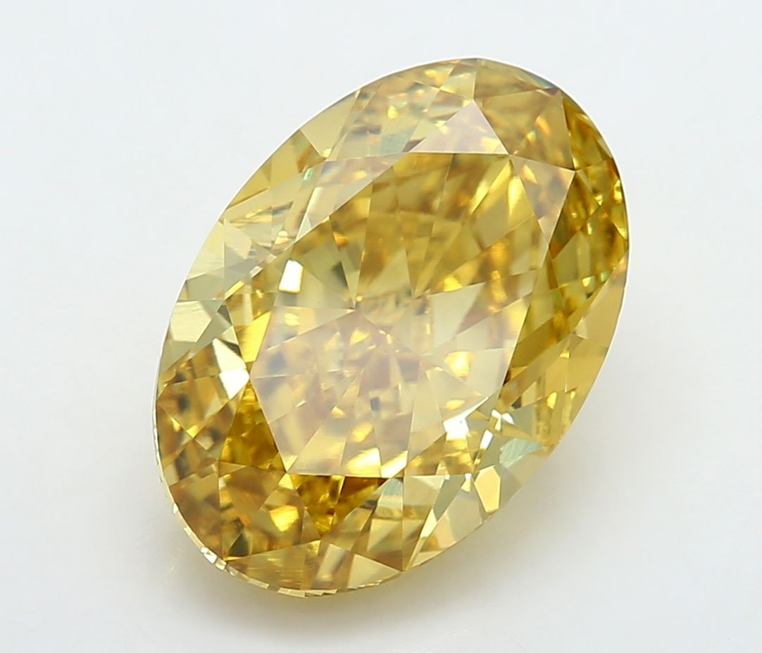0.19 CT Fancy Light Yellow OVAL