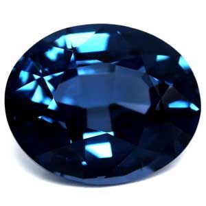 Spinel 2,54 ct, niebieski, szlif owalny