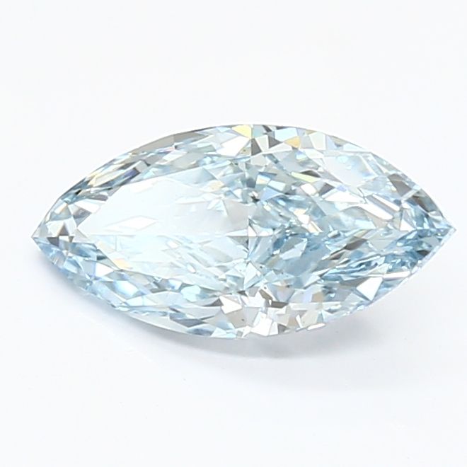 1.27 CT Fancy Intense Blue MARQUISE