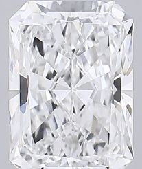 2.81-carat radiant diamond with D color, null cut, and VVS1 clarity.
