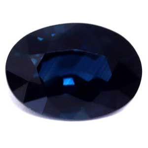 SAPPHIRE Oval 0.93ct BLUE EC FACETED